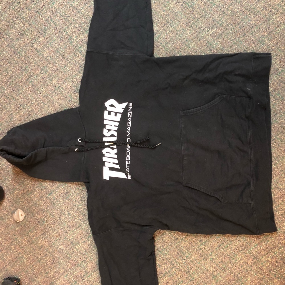 Black Trasher Hoodie